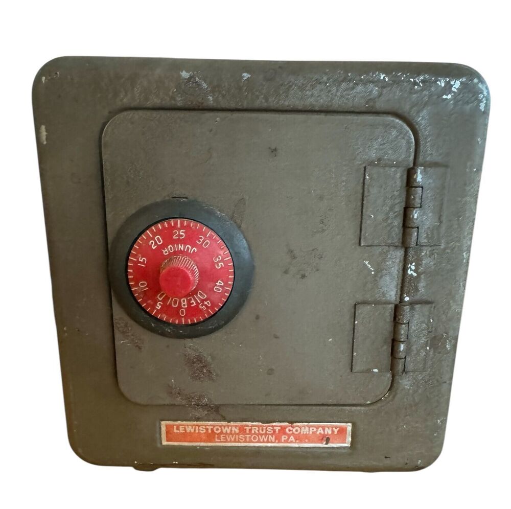 Vintage Toy Safe Metal Bank 1050-1960 No Alarm